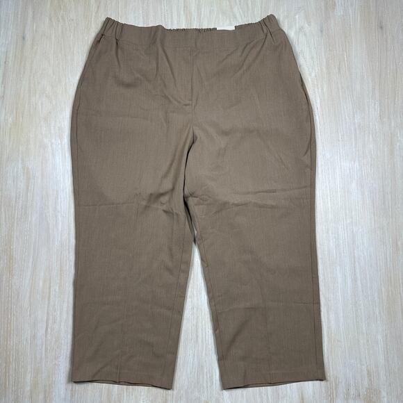 NWT Lane Bryant The Perfect Drape Straight Ankle Petite Mid Rise Pants 20 PETITE - Picture 1 of 16